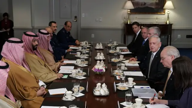 جیمز ماټیس او محمد بن سلمان