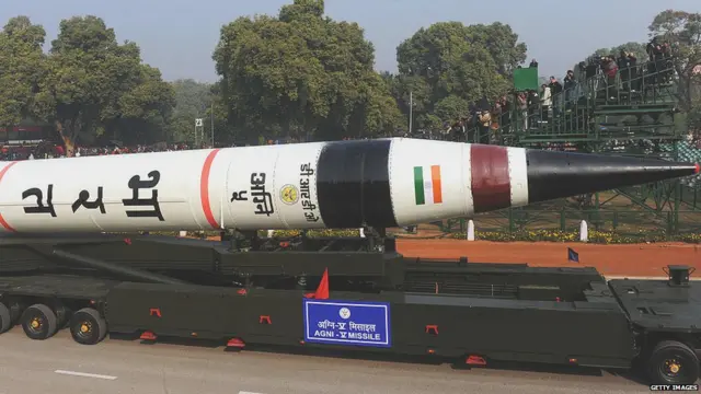 રાજપથ ઉપર અગ્નિ મિસાઇલ