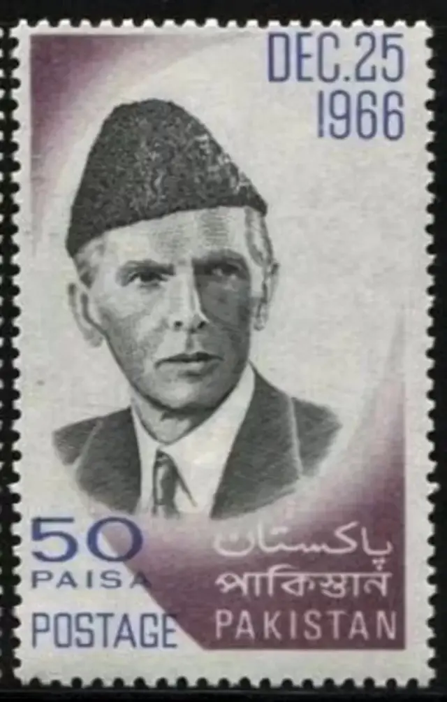 मोहम्मद अली जिन्ना यांच्या नावे जारी करण्यात आलेलं पोस्टचं तिकीट