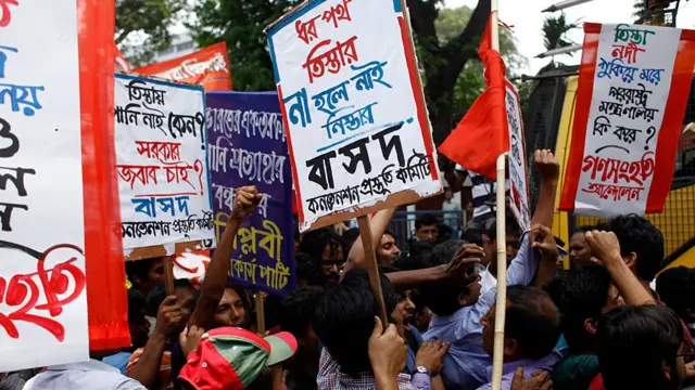 तीस्ता पर विरोध