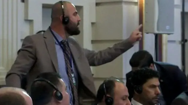 ผู้แทนกลุ่มกบฏแสดงความไม่พอใจและปฏิเสธลงนาม ก่อนเดินออกจากที่ประชุมซึ่งจัดขึ้นที่คาซัคสถาน