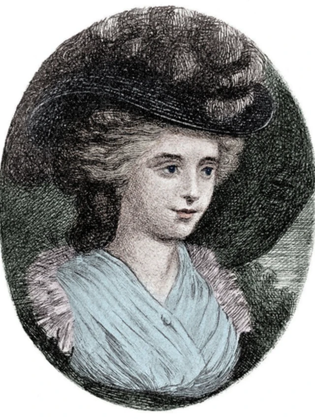 Une gravure à l'encre de Frances Burney