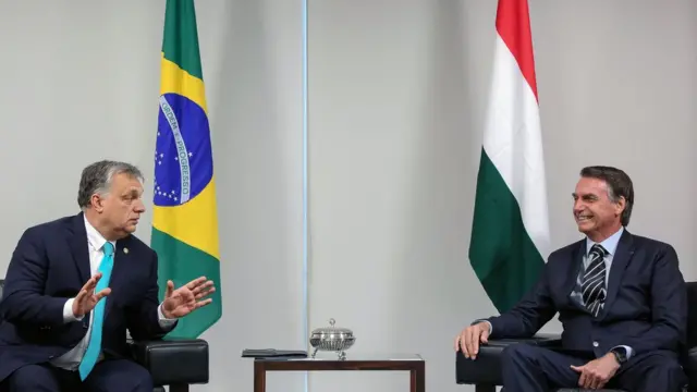 Jair Bolsonaro com o premiê da Hungria, Viktor Orbán,maiores sites de apostas do mundo2maiores sites de apostas do mundojaneiro