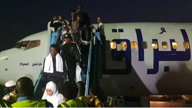 Nigerians returning from Libya