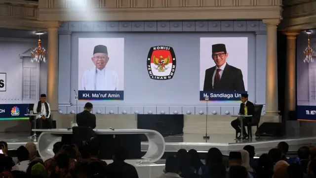 Sandiaga Uno, Prabowo Subianto, Joko Widodo, Ma'ruf Amin