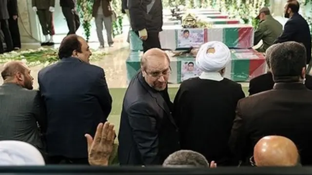 تشییع پیکر آتش نشانان