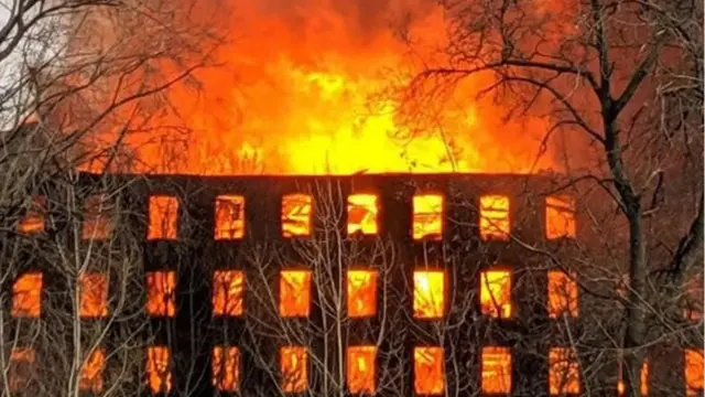 Пожар в Петербурге