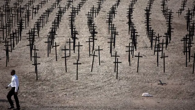Memorial en honor a las víctimas del terremoto de Haití en 2010.
