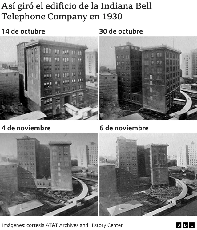 Así se movió el edificio