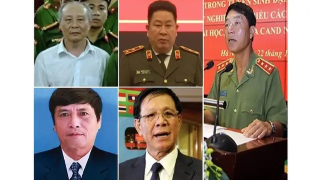Nhiều tướng lĩnh ngành công an bị kỷ luật, bắt giam hoặc ra tòa trong năm 2018