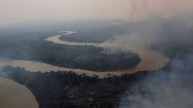 Fumaça no Pantanal