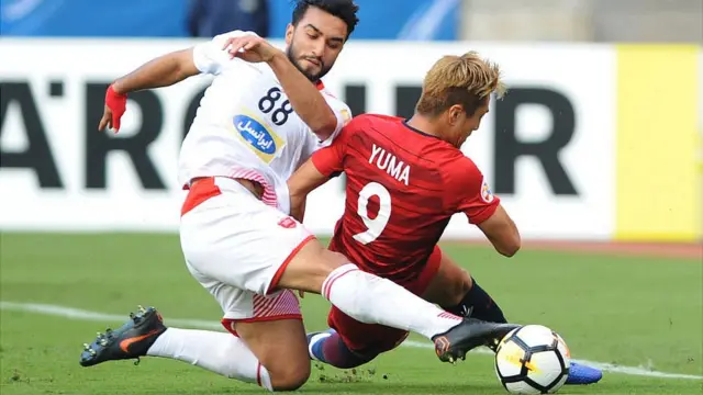 سیامک نعمتی در فینال لیگ قهرمانان سال ۲۰۱۸ مقابل کاشیما آنتلرز ژاپن