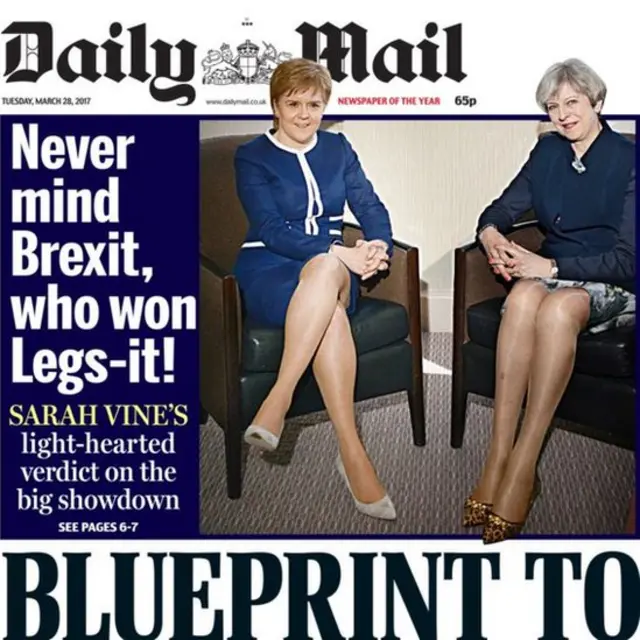 daily mail front page