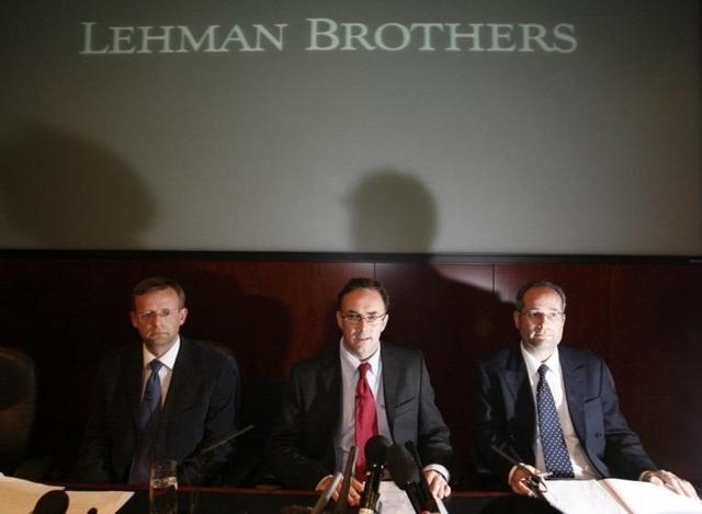 2008年雷曼兄弟宣告破產引發全球金融海嘯