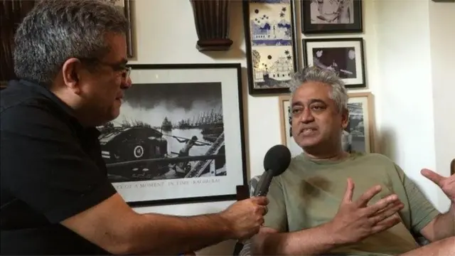 રાજદીપ સરદેસાઈ સાથે વાત કરતાં રેહાન ફઝલ