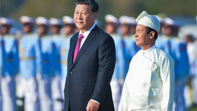 မြန်မာပြည် ကို ၂ ရက် တာ ချစ်ကြည်ရေး ခရီး ရောက်ရှိလာတဲ့ တရုတ် သမ္မတ ရှီကျင့်ဖျင်