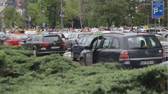 Protest taksista u Beogradu, maj 2019.