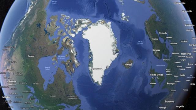 Mapa Groenlândia