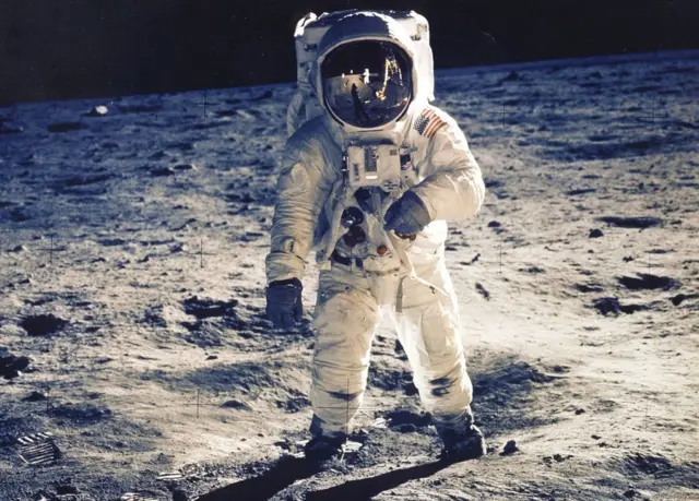 Edwin E. Aldrin Jr. en la Luna.