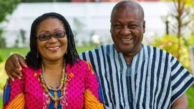 Ghana Election 2020: John Mahama and Lordina his wife