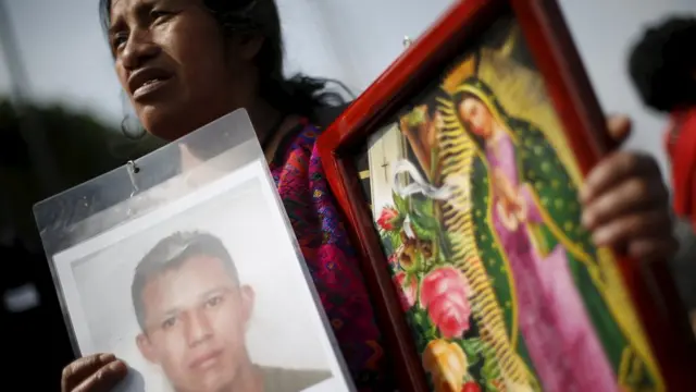 Madre de un migrante centroamericano desaparecido