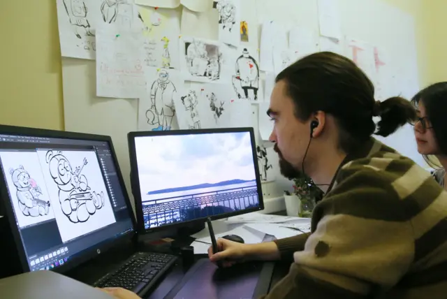 Работа аниматора "Союзмультфильма"