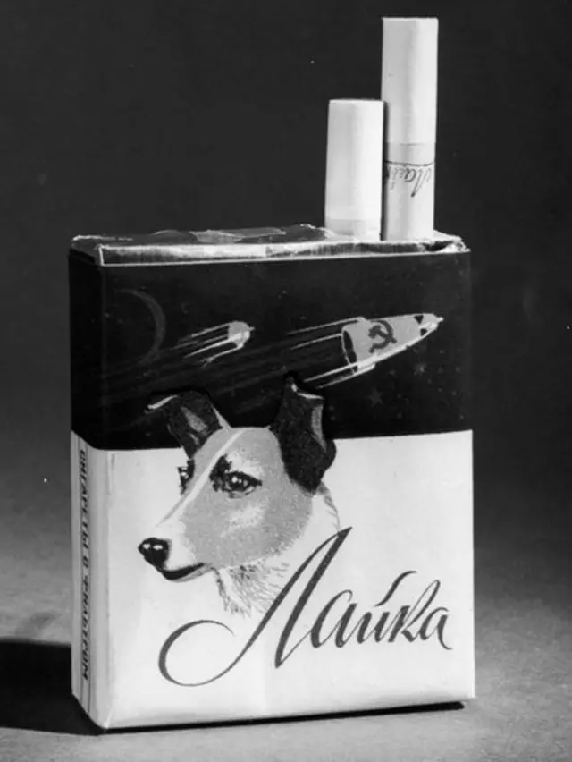 Пачка советских сигарет "Лайка"