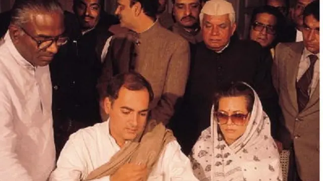 రాజీవ్ దంపతులతో ఎన్డీ తివారీ