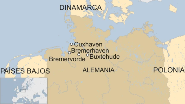 Mapa tren de hidrógeno en Alemania