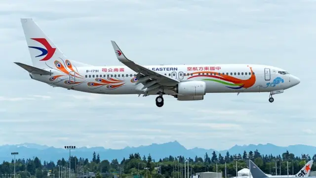 The China Eastern Airlines Boeing 737-800.