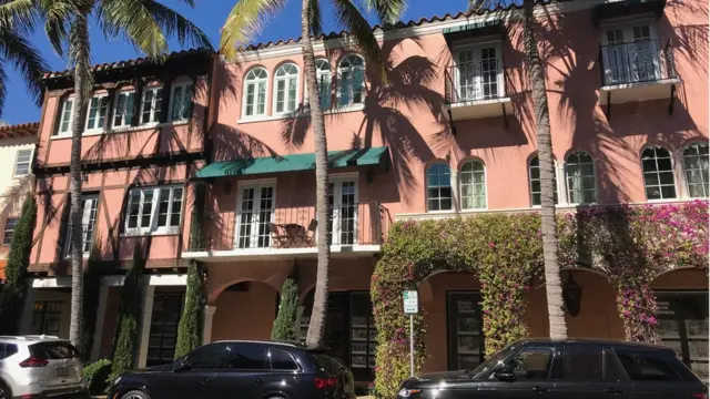 Una fachada en la avenida Worth de Palm Beach