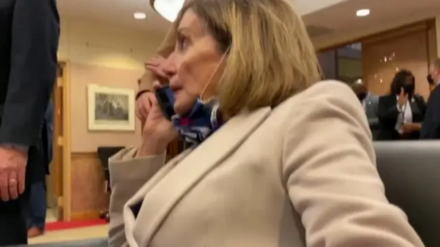 نانسي بيلوسي مصدومة بعد الهجوم على الكابيتول