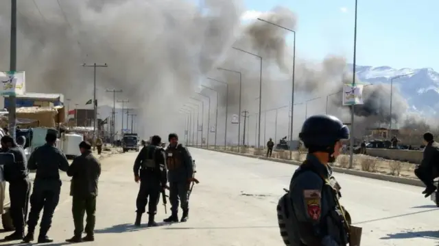 تصویری از حملات امروز در کابل