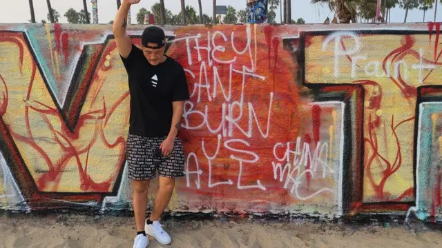 China Mac at the protest