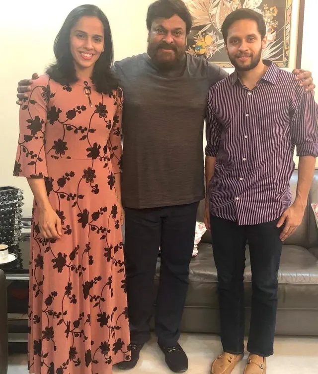 चिरंजीवी यांच्याबरोबर सायना आणि पारुपल्ली