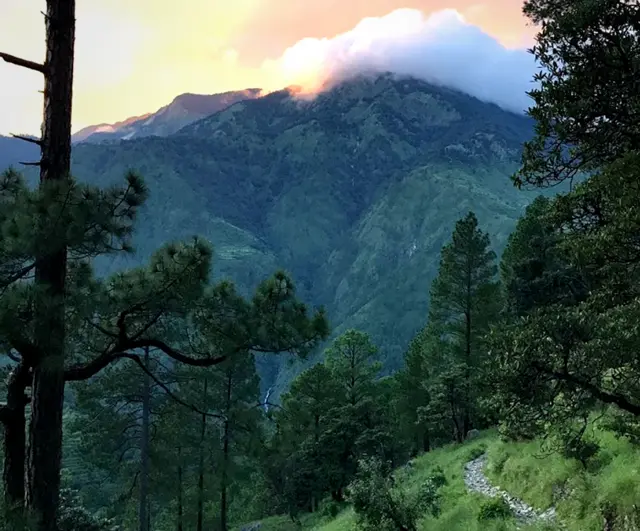 O trecho entre montanhas