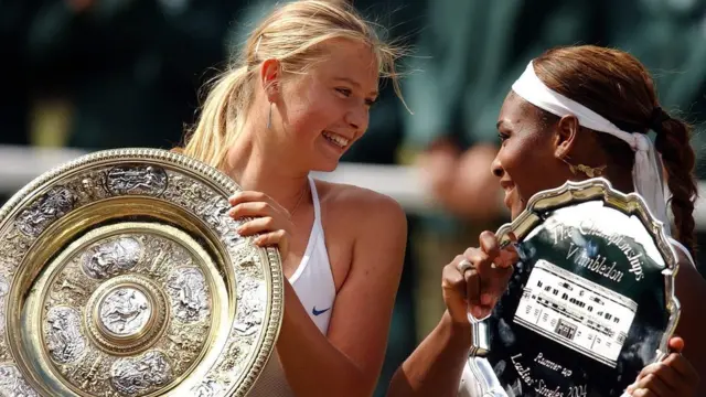 Шарапова и Уильямс на Уимблдоне, 2004 г.