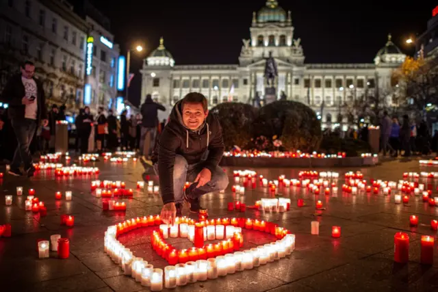 Kỷ niệm Cách mạng Nhung ở Prague hôm 17/11/2020