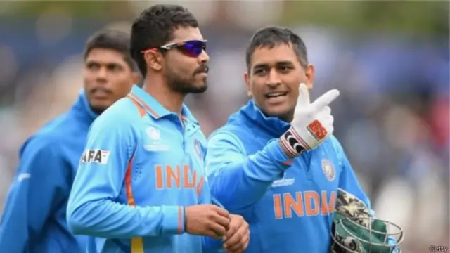 रविंद्र जडेजा और धोनी