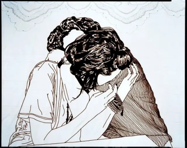 સાઉદી કલાકાર ઝોહરા અલ સઉદે કળા પરની સેન્સરશીપના વિરોધમાં ક્લિક કરેલો ફોટોગ્રાફ્