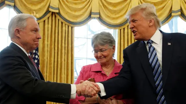 Джефф Сешнс и Дональд Трамп