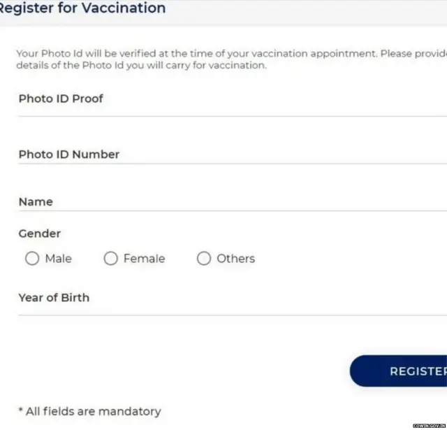 કોવિન પર રજિસ્ટ્રેશન કરવાની પદ્ધતિ