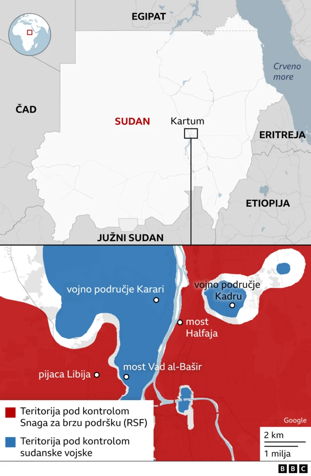 mapa Sudana