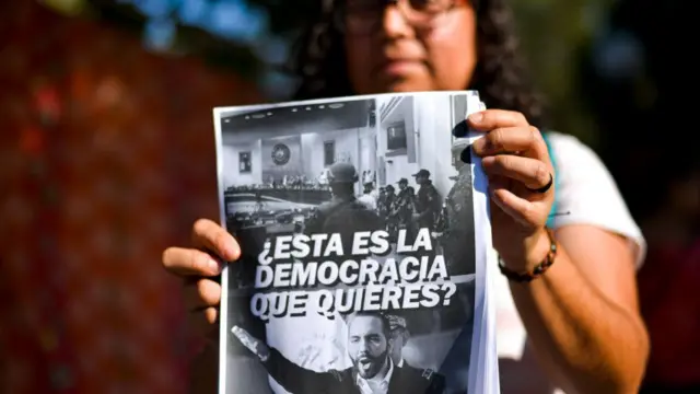 Protesta contra Bukele