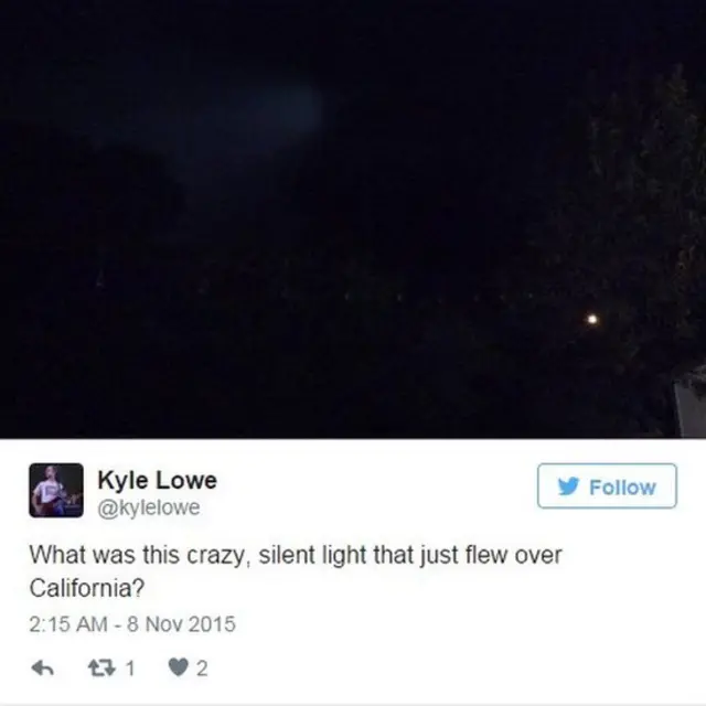 Tweet by Kyle Lowe (7 November)