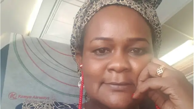 السيدة حبو أمبدي في رحلة عمل من نيروبي إلى الخرطوم.