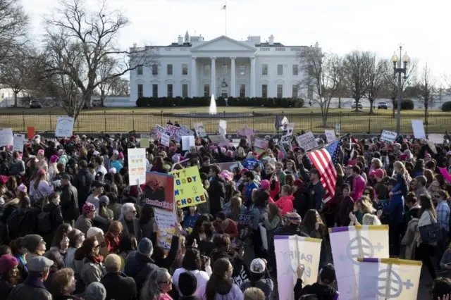 تظاهرات امسال مقابل کاخ سفید