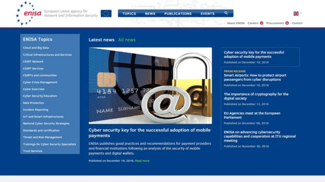 एनीसा की वेबसाइट