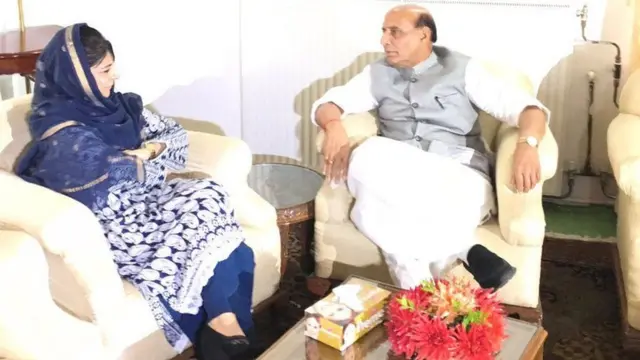 राजनाथ सिंह और महबूबा मुफ्ती