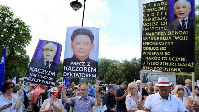 На акции протеста